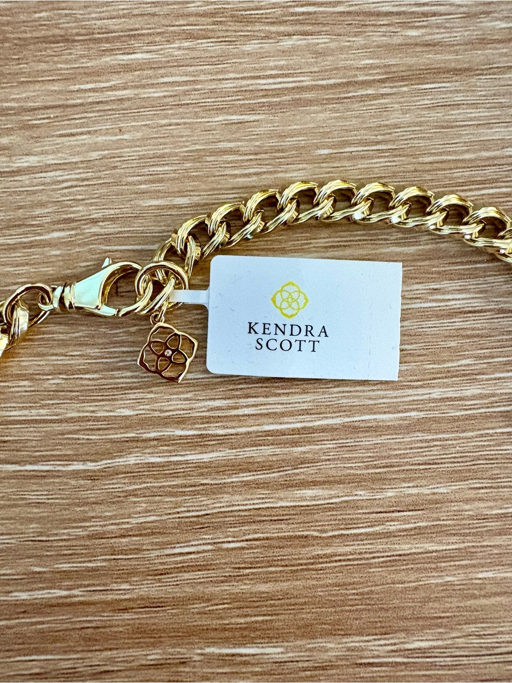 New Kendra Scott Vincent Chain Gold Necklace NWT - Picture 5 of 9